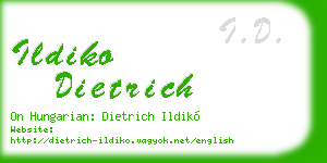 ildiko dietrich business card