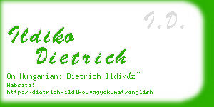 ildiko dietrich business card